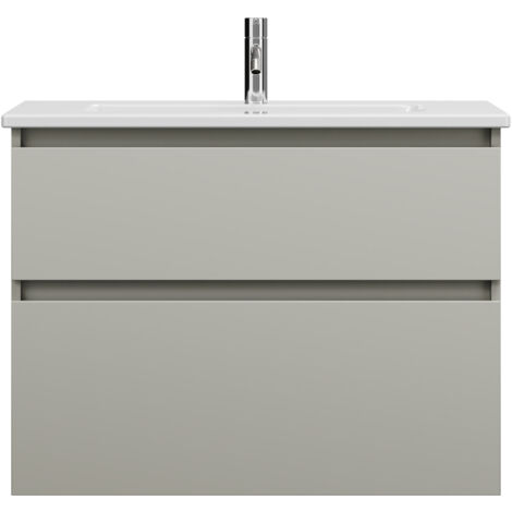burgbad Lin20 lavabo en céramique avec meuble souslavabo, 2