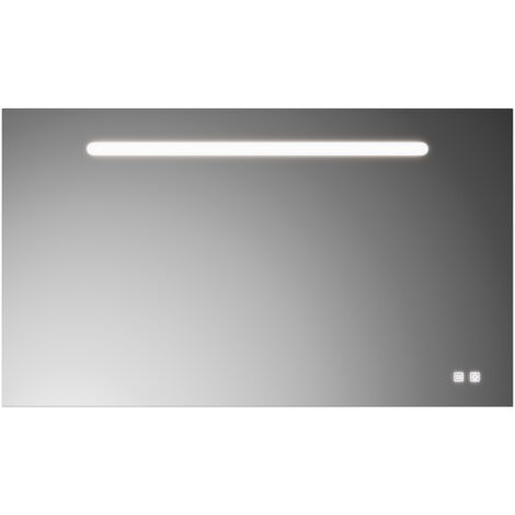 burgbad Lin20 Lichtspiegel mit horizontaler LED-Beleuchtung,
