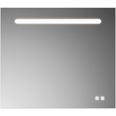 burgbad Lin20 Lichtspiegel mit horizontaler LED-Beleuchtung,