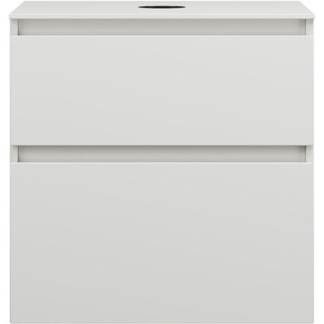 burgbad Lin20 Meuble sous-lavabo avec plan de toilette, 2