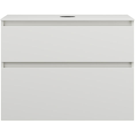 burgbad Lin20 meuble sous-lavabo avec plan de toilette, 2