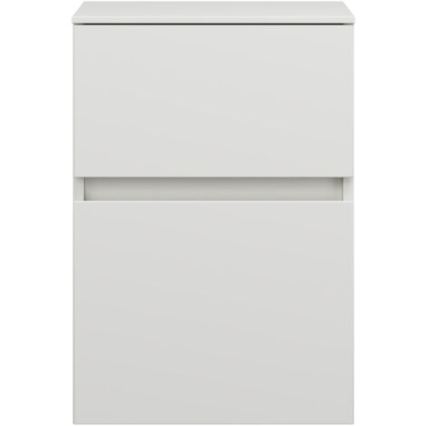 burgbad Lin20 Unterschrank, 2 Auszüge, 400x407x580mm,