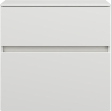 burgbad Lin20 Unterschrank, 2 Auszüge, 600x407x580mm,