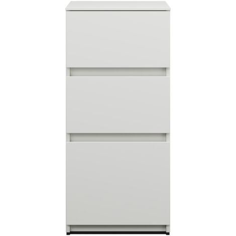 burgbad Lin20 Unterschrank, 3 Auszüge, 400x487x870mm,