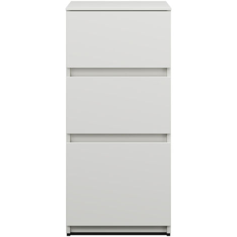 burgbad Lin20 Unterschrank, 3 Auszüge, 400x487x870mm,