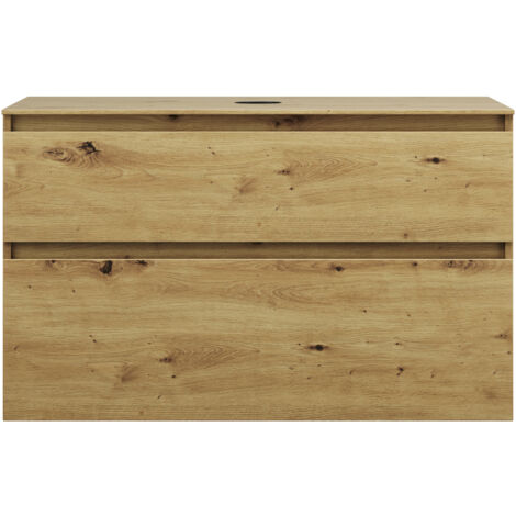 burgbad Lin20 Waschtischunterschrank inklusive Konsolenplatte, 2
