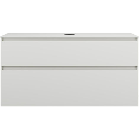 burgbad Lin20 Waschtischunterschrank inklusive Konsolenplatte, 2