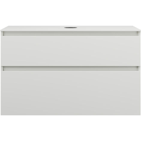 burgbad Lin20 Waschtischunterschrank inklusive Konsolenplatte, 2