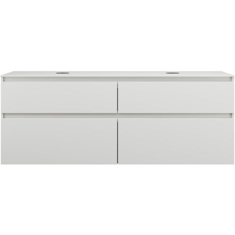 burgbad Lin20 Waschtischunterschrank inklusive Konsolenplatte, 2