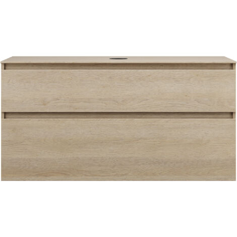 burgbad Lin20 Waschtischunterschrank inklusive Konsolenplatte, 2