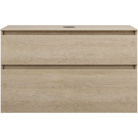 burgbad Lin20 Waschtischunterschrank inklusive Konsolenplatte, 2