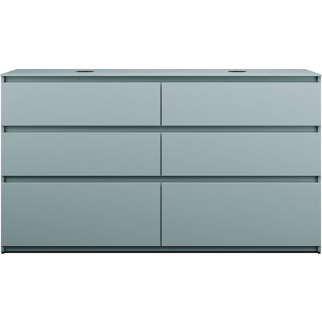 burgbad Lin20 Waschtischunterschrank inklusive Konsolenplatte, 2