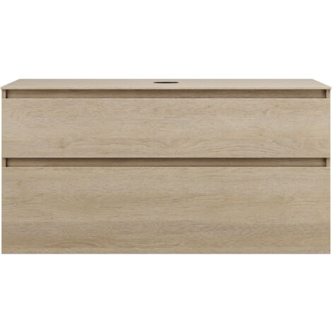 burgbad Lin20 Waschtischunterschrank inklusive Konsolenplatte, 2
