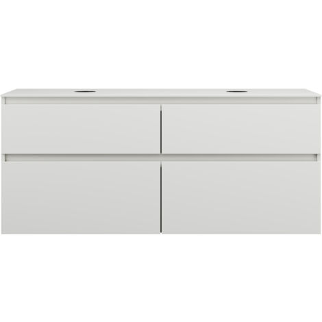 burgbad Lin20 Waschtischunterschrank inklusive Konsolenplatte, 2