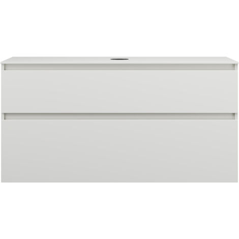 burgbad Lin20 Waschtischunterschrank inklusive Konsolenplatte, 2