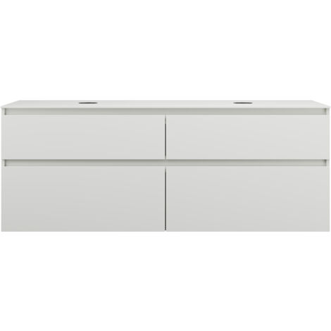 burgbad Lin20 Waschtischunterschrank inklusive Konsolenplatte, 2