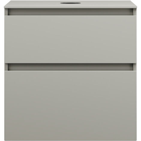 burgbad Lin20 Waschtischunterschrank inklusive Konsolenplatte, 2