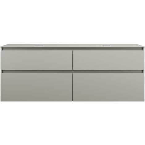 burgbad Lin20 Waschtischunterschrank inklusive Konsolenplatte, 2
