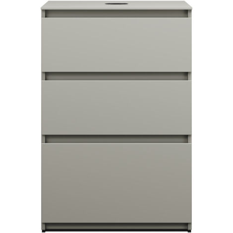 burgbad Lin20 Waschtischunterschrank inklusive Konsolenplatte, 3