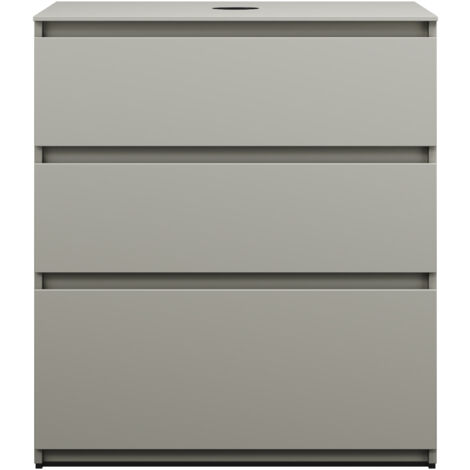 burgbad Lin20 Waschtischunterschrank inklusive Konsolenplatte, 3