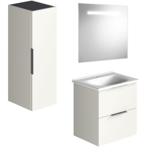 Mueble de baño URBAN 60 blanco brillo + lavabo de porcelana by Kibath – En  Tu Casa Me Cole