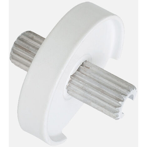 Burger – Raccord pour tube de main courante blanc – Enjoliveur aluminium léger – Résistant aux intempéries – Installation facile et rapide