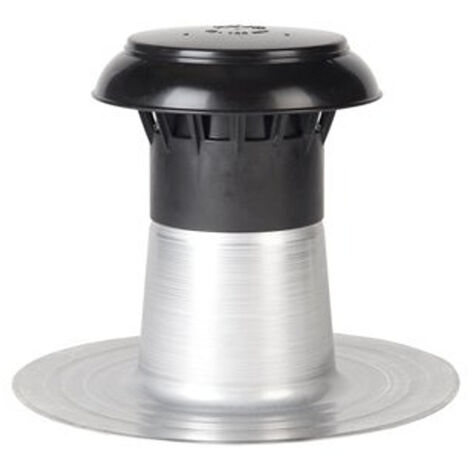 Burgerhout Bm vent 3000 Ventilation de toit en aluminium à simple paroi avec capuchon en plastique 150 160 mm