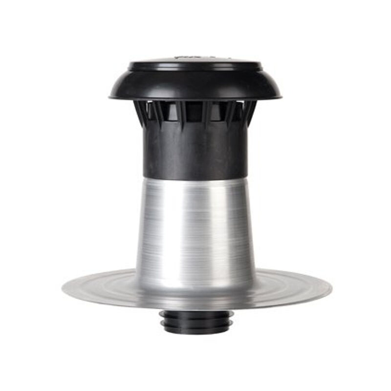 Bm vent 3000 Ventilation de toit en aluminium à double paroi avec capuchon en plastique 150 160 mm - Burgerhout