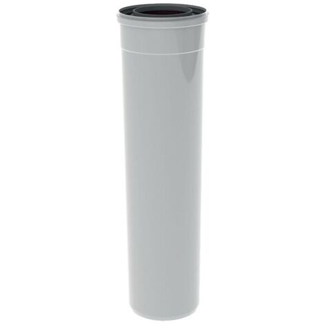 Burgerhout Twinsafe tuyau d'évacuation des fumées - ø80 125mm l 1000mm PP concentrique - blanc
