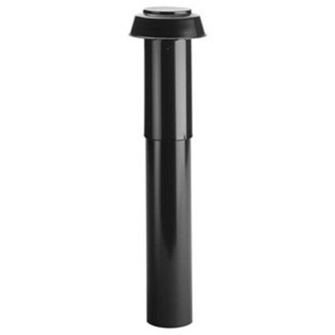 Burgerhout ventilation sortie de toit + chapeau ø100mm alu/noir