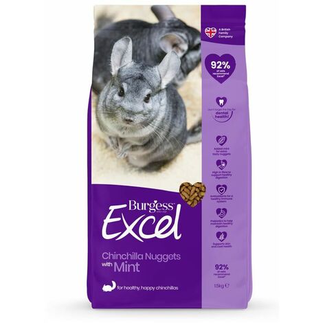 Burgess Excel Chinchilla Nuggets 1.5kg - 13812