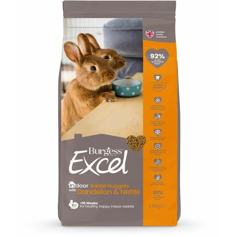 Burgess Excel Indoor Rabbit Nuggets 1,5kg x 1 (260713)