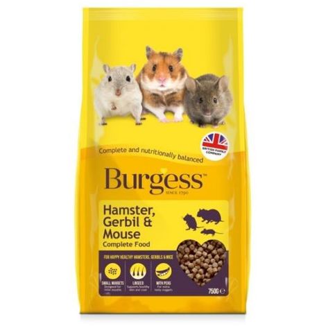 main image of "Burgess Hamster & Gerbil Food (750g) (May Vary)"