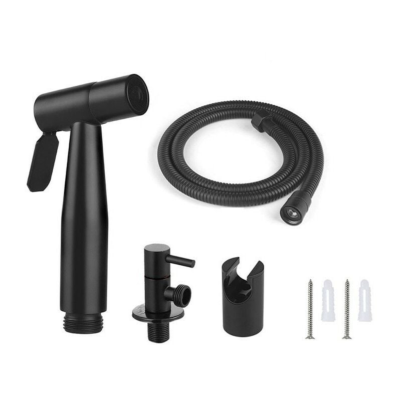 Stainless Steel Bidet Sprayer, Handheld Sprayer Toilet Attachment for Pet Bathroom/Personal Hygiene, Easy to Install (Silver)