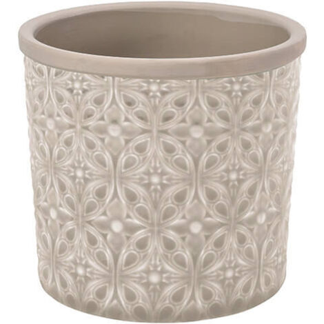 Burgon & Ball Glazed Pot Porto Large Grey