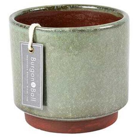 Burgon & Ball Malibu Green Medium Glazed Pot