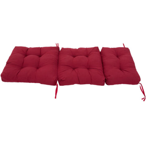 Burgundy Extended Garden Folding Adirondack Chair Cushion 130cm W x 55cm D