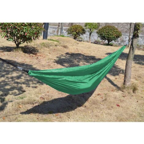 BURI Camping-Hängematte Travel Hängesessel Hängestuhl Hängeschaukel Relax Gartenliege - grün