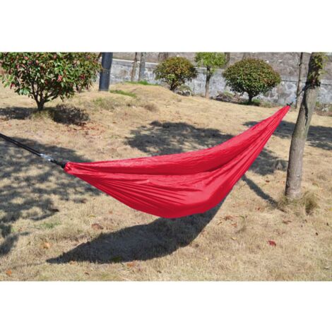 BURI Camping-Hängematte Travel Hängesessel Hängestuhl Hängeschaukel Relax Gartenliege - rot