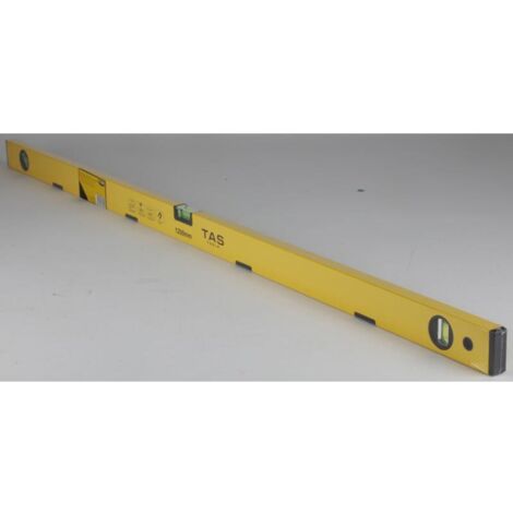 BURI TAS Alu-Wasserwaage 1200mm magnetisch 1,2m gelb Werkzeug Messen
