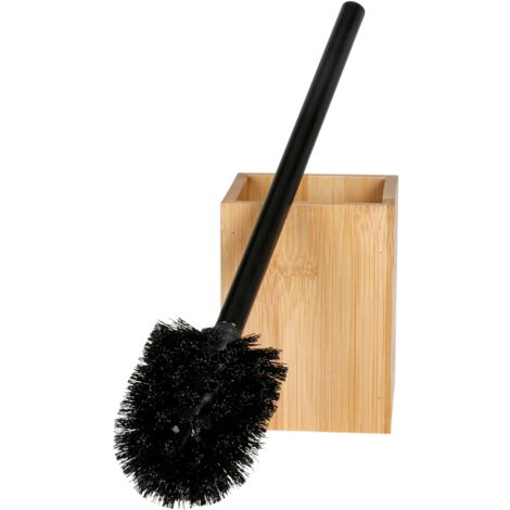 BURI Toilettenbürstenhalter aus Bambus WC-Bürste Toilettenbürste Bürstenhalter