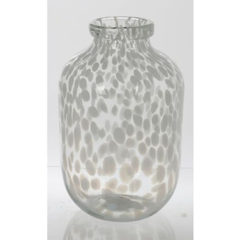 BURI Vasen Muster Punkte Glas Dekoration Tisch Blumentopf Pflanzen Gefäße Strauß