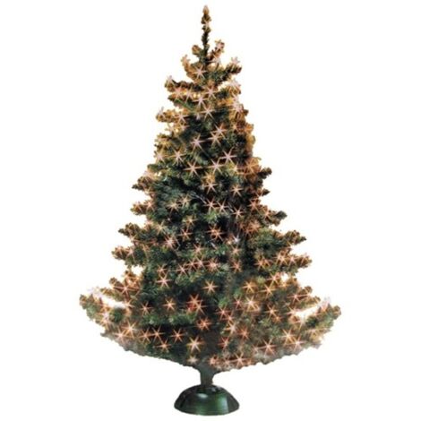 BURI® Weihnachtsbaum Weihnachtsbaumkugeln Baumschmuck Baumkerzen Lichterkette  - Lichternetz