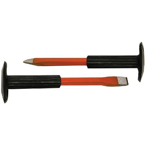 Burin et pointerolle 250 mm – Acier pour perçage béton armé – Performance optimale pour maçonnerie – Outil professionnel – Cogex