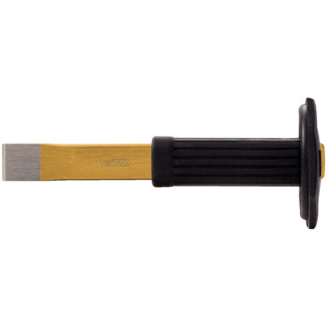 Burin extra-plat avec poignée de sécurité, 230mm