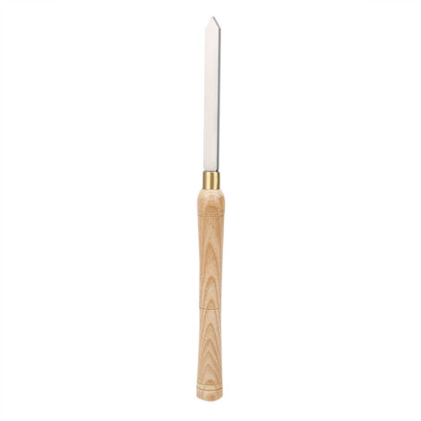 Burin HSS 15mm pour tournage sur bois, pointe fine, manche ergonomique