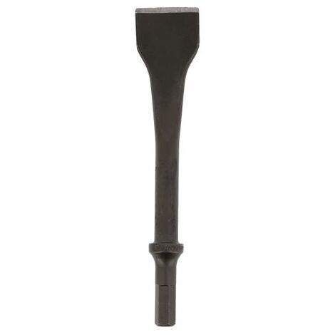 BURIN PLAT L155MM LARGEUR 32MM EMMANCHEMENT HEXAGONAL 10,2MM CEDREY