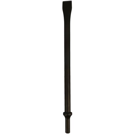 BURIN PLAT L170MM LARGEUR 38MM EMMANCHEMENT ROND 10,2MM CEDREY