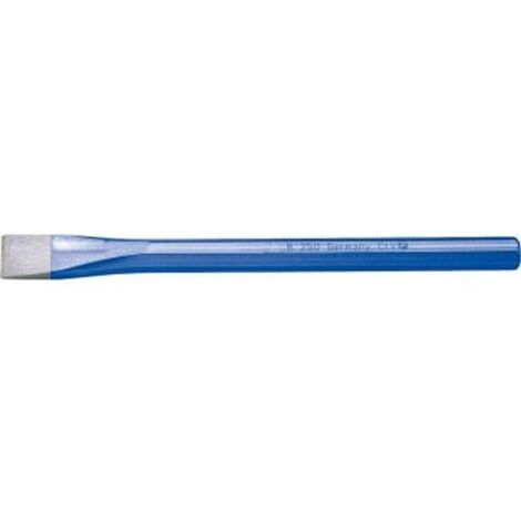 Burin plat pour le travail de la pierre, tige 8 pans, DIN 7254, Long. : 600 mm, Larg. : de la lame 30 mm, Epaisseur de tige 20 mm