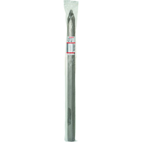 Bosch – Ciseau à bois pointu 520 mm – Douille hexagonale 28 mm – Burin pour béton et maçonnerie – 1618600019